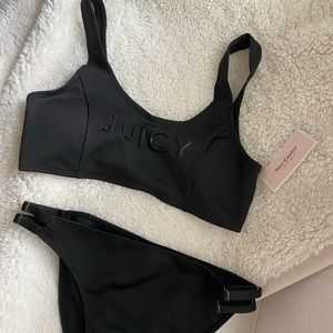 New juicy couture bathing suit black size medium